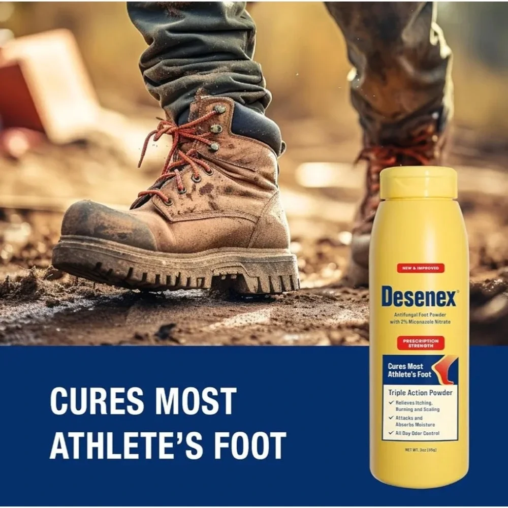Desenex Antifungal Foot Powder 3oz 2% Miconazole Nitrate Athlete's Foot Relief